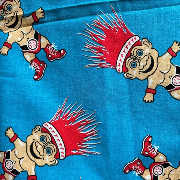 Vintage Trolls wrestling fabric *NEW* - Picture 4 of 4